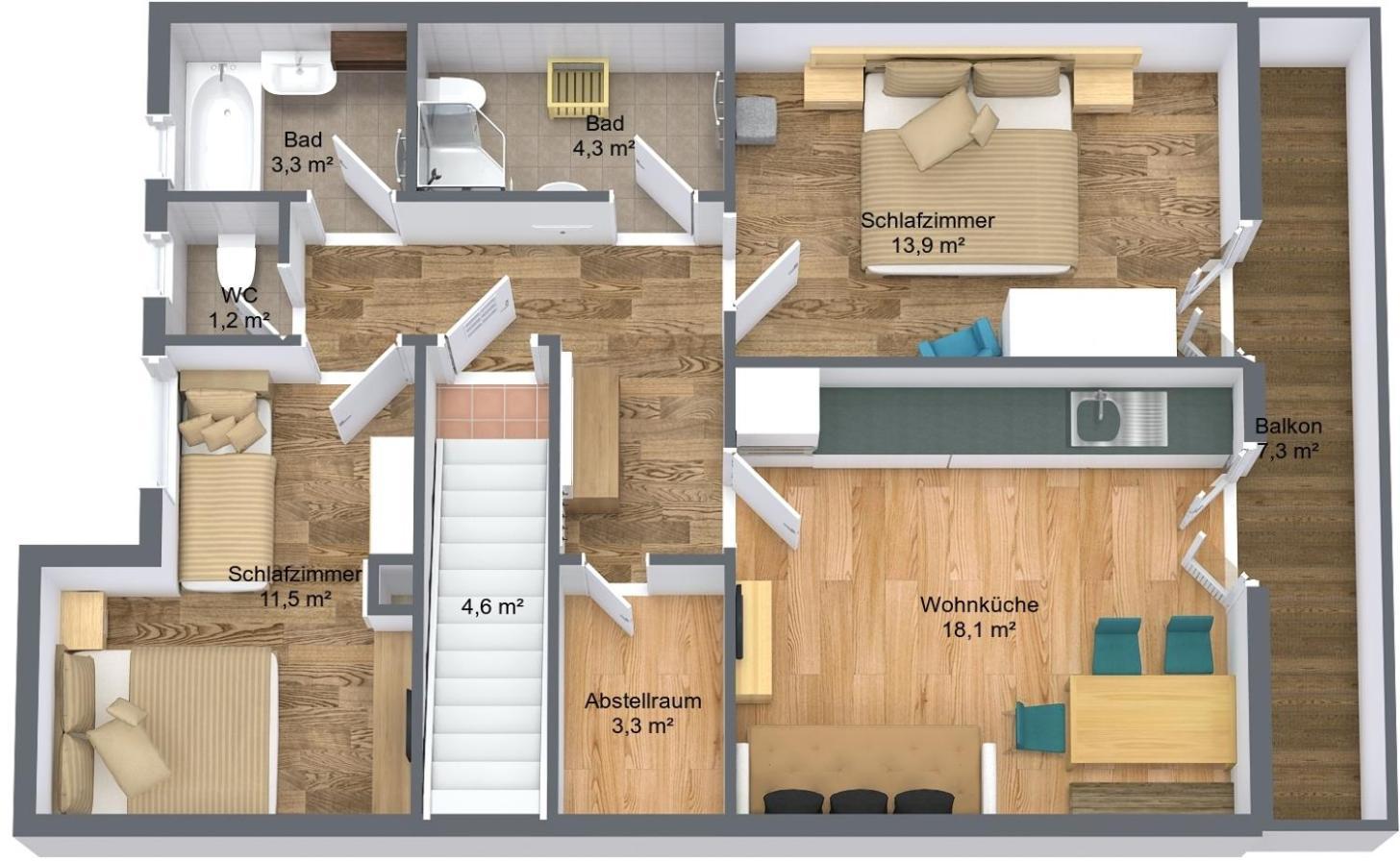 Ferienwohnung Alpenheim Tux Pokoj fotografie